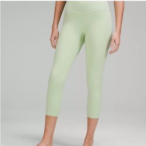 NWT Lululemon Align HR Leggings Crop 23" in Mint Green Size 10